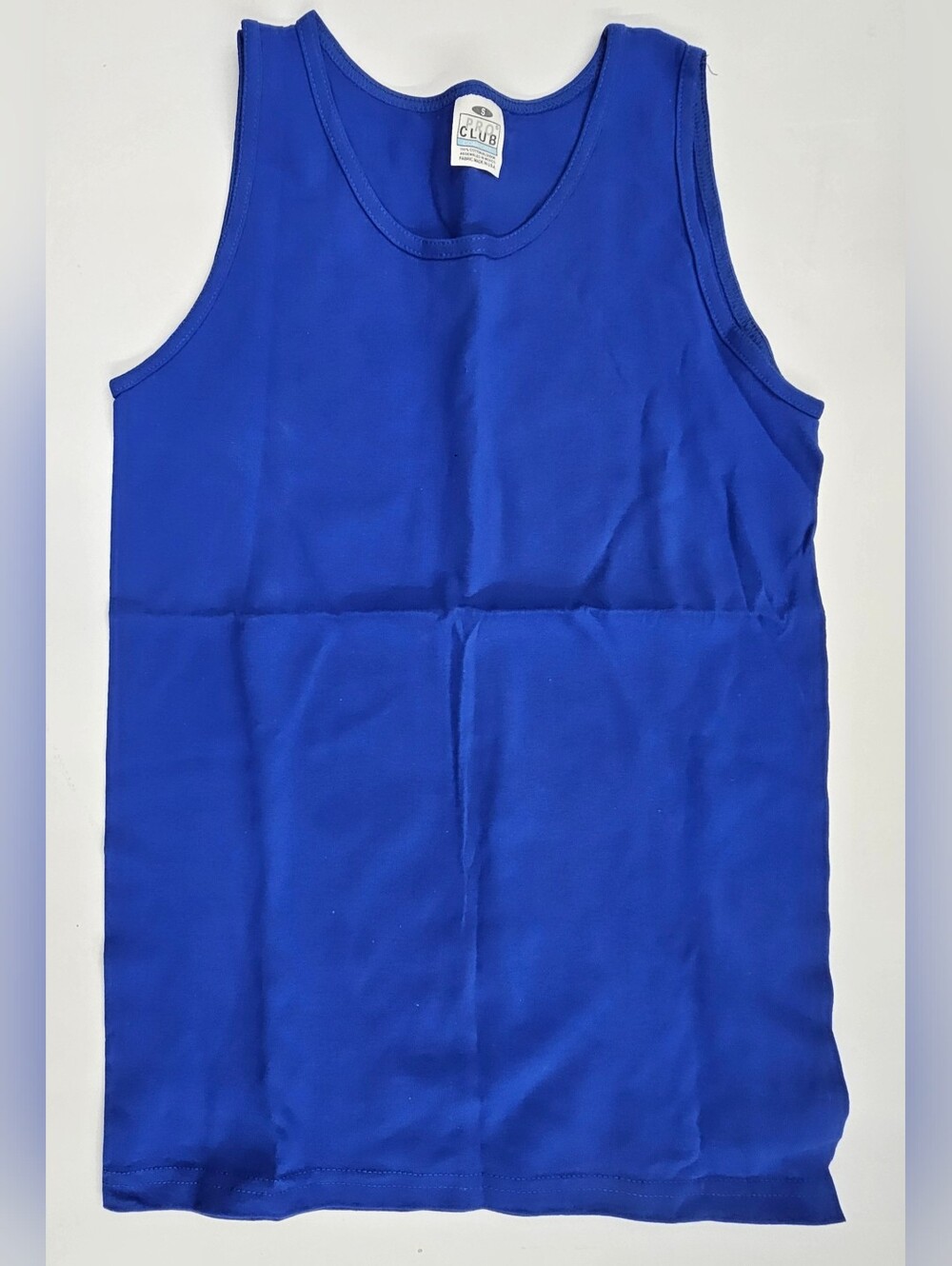 Pro Club Men's Comfort Cotton Tank Top Size Medium in Blue, New